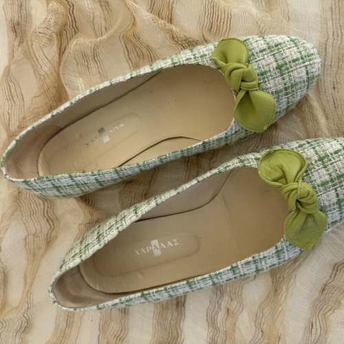 Haralas Vintage Ballerinas Like New, Tweed Design, Size 37.5