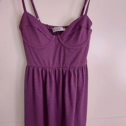 Purple dress with straps like new, size XS, Inside