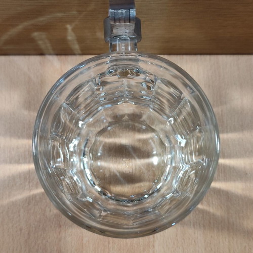 Heineken beer glass mug 500ml used with metal lid from Athenian Brewery