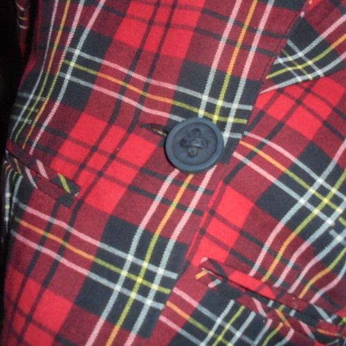 BSB Red Checked Jacket size medium like new