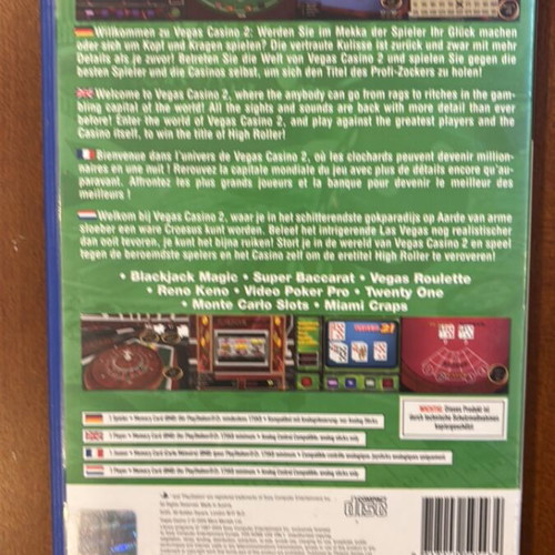 Vegas Casino PS2 used in good condition
