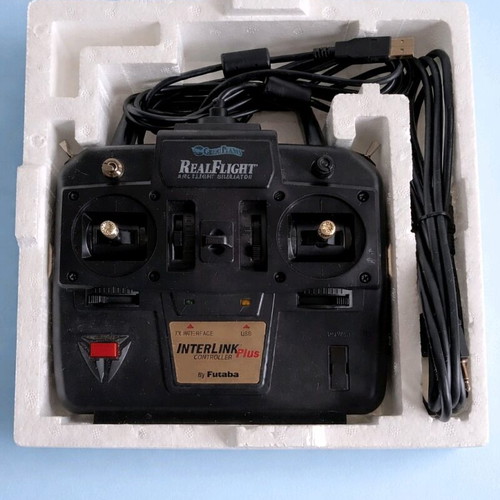 RealFlight G3.5 R/C Flight Simulator like new with InterLink Plus Futaba