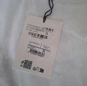 JACQUEMOS THE MYKONOS  ADRESS TSHIRT IN WHITE SIZE LARGE ORIGINAL
