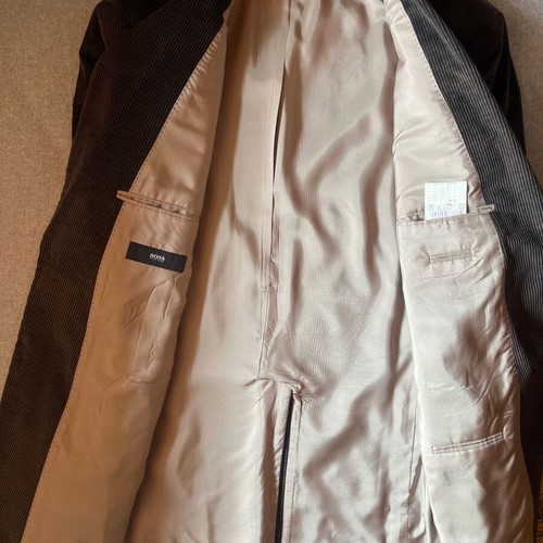 BOSS (Hugo Boss) men's corduroy blazer, size 60 (XXXL), brown