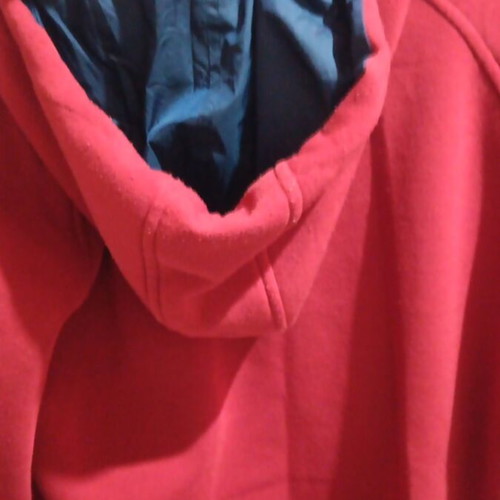 Children's reversible hooded jacket like new, blue and red