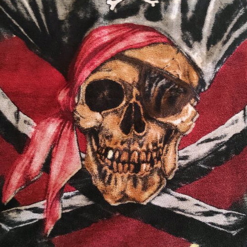 Pirates of the Caribbean fleece blanket used, Disney