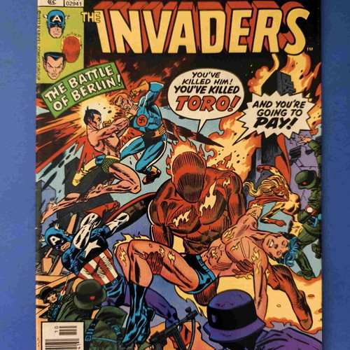Invaders 21 comic book used, English
