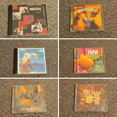 Collectible 90s/00s CD pack used, pop hits, 6 discs