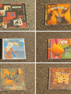 Collectible 90s/00s CD pack used, pop hits, 6 discs