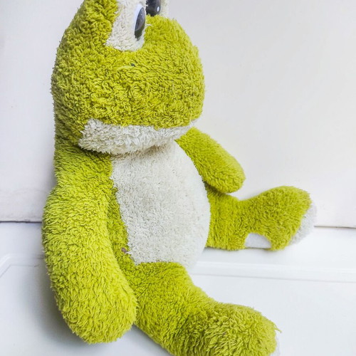 Plush frog toy used 40 cm soft stuffed animal doll