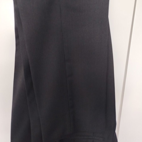 Rococo black groom suit with subtle pinstripe, like new, size 52