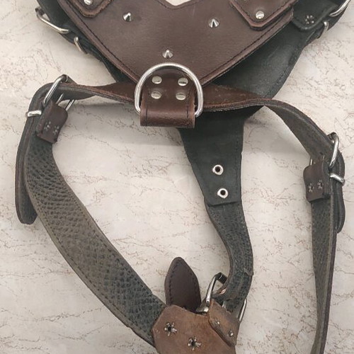 Dog harness 100% handmade and leather like new