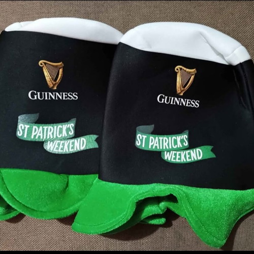 Guinness St Patricks Day hats used, set of 2