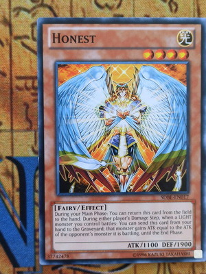 Honest Effect Monster κάρτα Yu-Gi-Oh! σαν καινούργιο