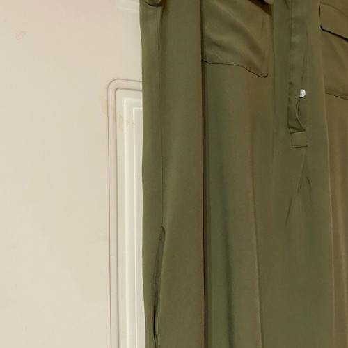 GAP sleeveless shirt dress in khaki