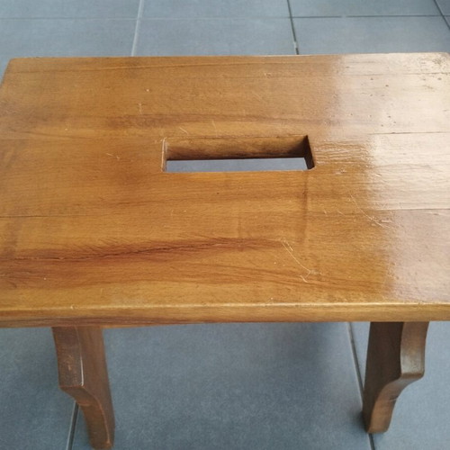 Handmade stool from solid wood, like new, 40x25x33cm