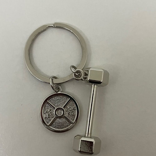 Dumbbell keychain new