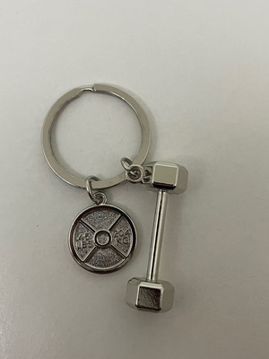 Dumbbell keychain new