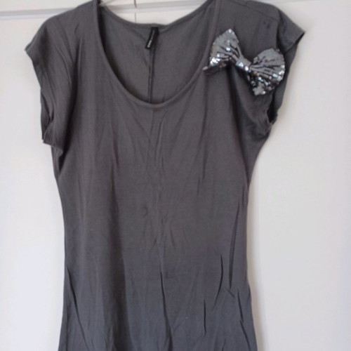 T-shirt Naf Naf used, gray, size S-M