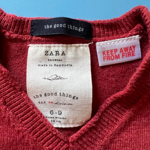 Baby sweater for boy 6/9 months used