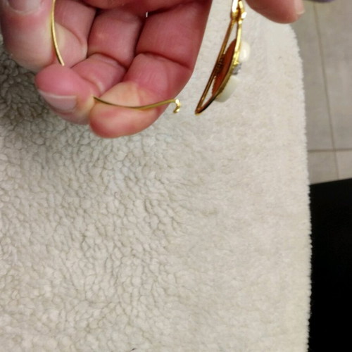 Bracelet new openable gold plated, white and gold color