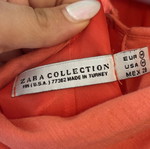 Κοραλλί φόρεμα Zara μεταχειρισμένο, μέγεθος M, αέρινο, μήκος 98εκ