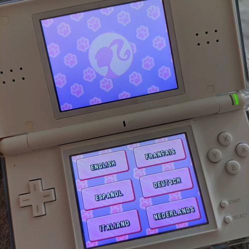 DS Game Barbie Groom and Glam Pups used for Nintendo DS