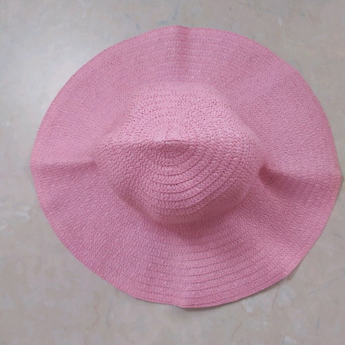 Pink beach hat large, new