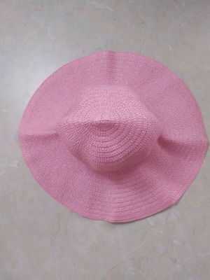Pink beach hat large, new