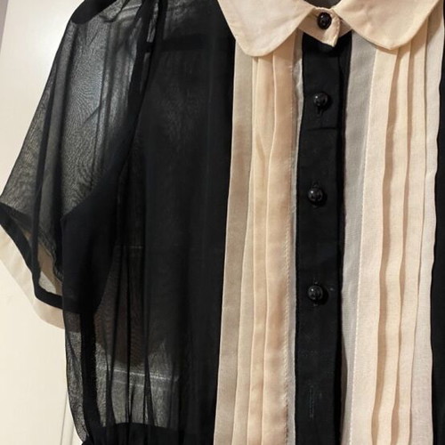 Mini dress Boohoo black and white with collar XS like new