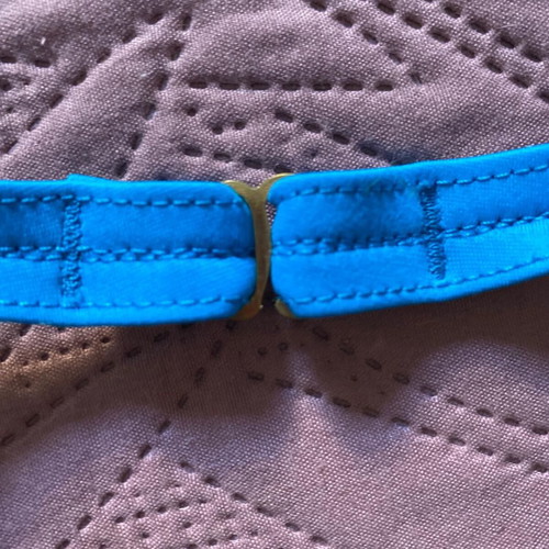 Ostraco bikini new, size 46, blue with laser-cut details