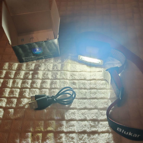 Blukar K9112 LED Επαναφορτιζόμενος Φακός Κεφαλής με Αισθητήρα Κίνησης USB-C