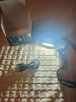 Blukar K9112 LED Επαναφορτιζόμενος Φακός Κεφαλής με Αισθητήρα Κίνησης USB-C