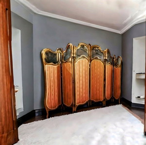 Art Nouveau original Rococo παραβάν  του 1890