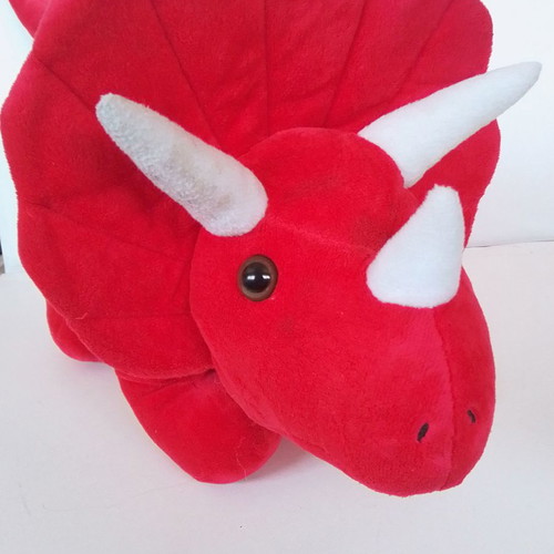 Plush Triceratops dinosaur used, length 60 cm