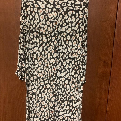Zara shirt long like new, black multicolor