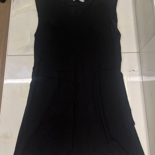 Stradivarius black sleeveless mini dress size S like new
