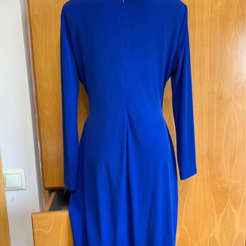 Calvin Klein dress like new, elastic, very fitted, blue