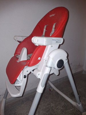 Peg Perego Prima Pappa καρεκλάκι φαγητού μεταχειρισμένο, κόκκινο αναδιπλούμενο