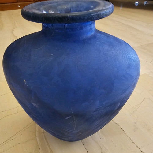 Vase like new, blue