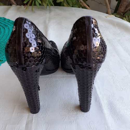Miu Miu Black Pumps With Sequins New Size 37.5