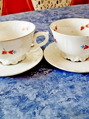 Fürstenberg tea cups old, set of 2