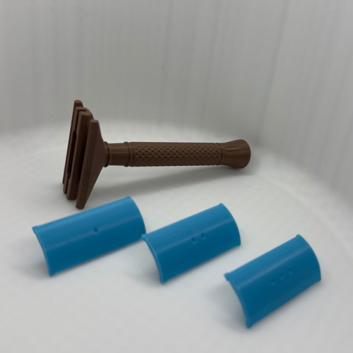 Classic safety razor with 3 depth settings, new