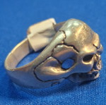 Silver ring with 925 stamp, new, adjustable sizes