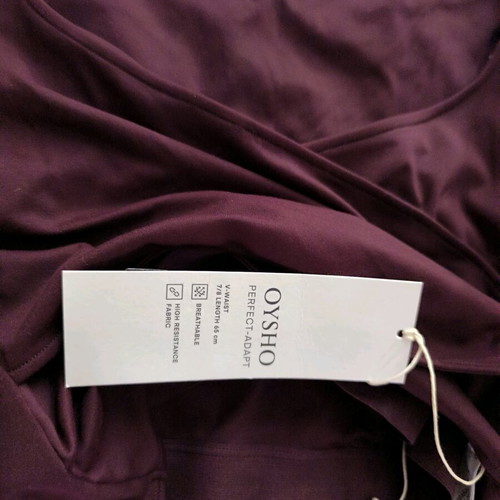 Oysho long sleeve top new, size medium, burgundy