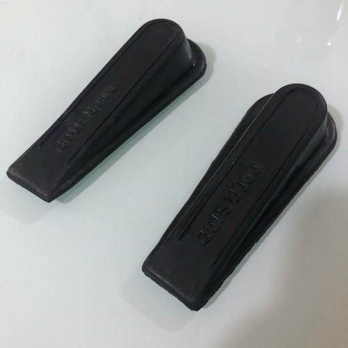 Door stop like new, black, set of 2 pieces