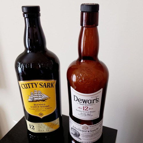 Special bottles used, set of 4, empty