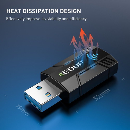 EDUP EP-AC1689GS AC1300 USB WiFi Mini Adapter with USB 3.0