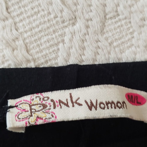 Pink Woman μαύρο κολάν μεταχειρισμένο, μέγεθος medium large, κάτω από το γόνατο