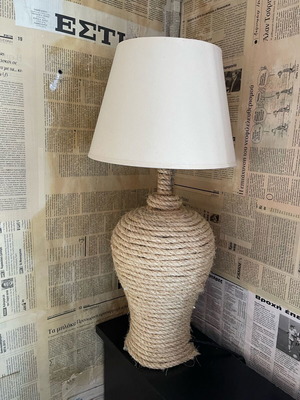 Handmade lamp with rope new